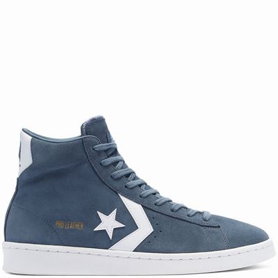 Férfi Converse Unisex Pro Leather Magasszárú Cipő CO5149760 Kék/Fehér